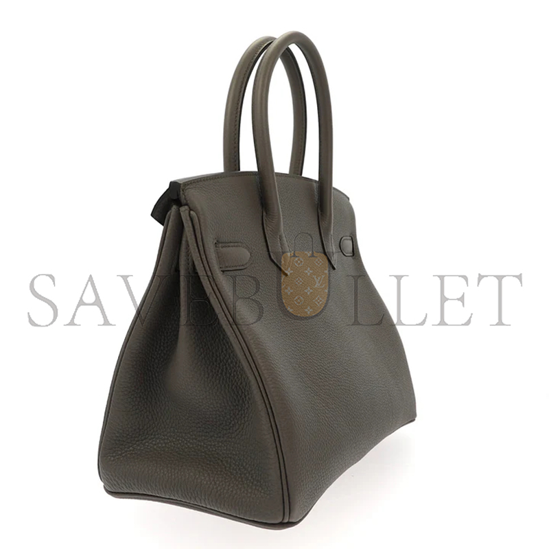 H**mes birkin 30 vert de gris togo gold hardware (30*23*15cm)